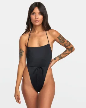 Solid Swenddal One-Piece Swimsuit - Black