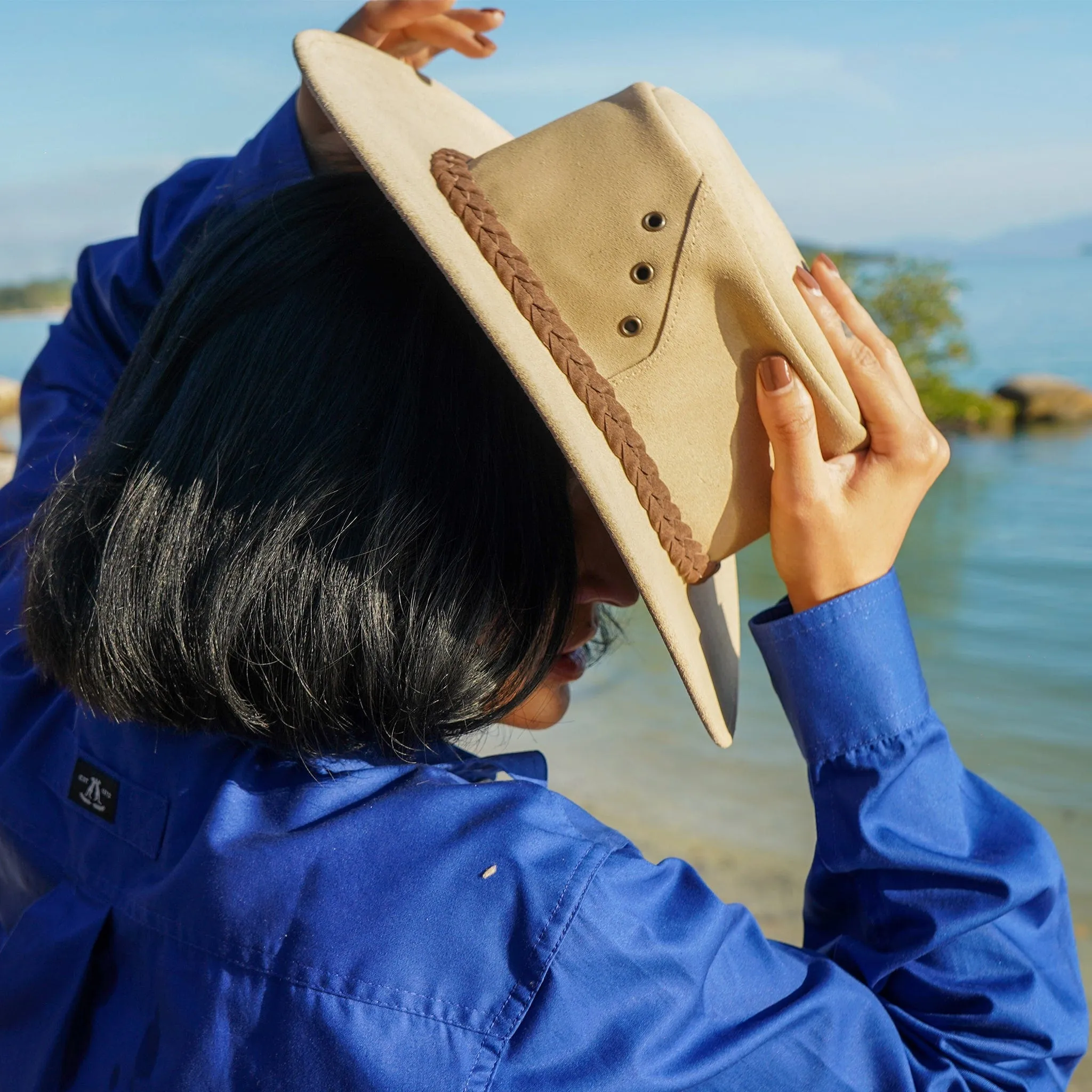 The Alice Hat in Tan Leather