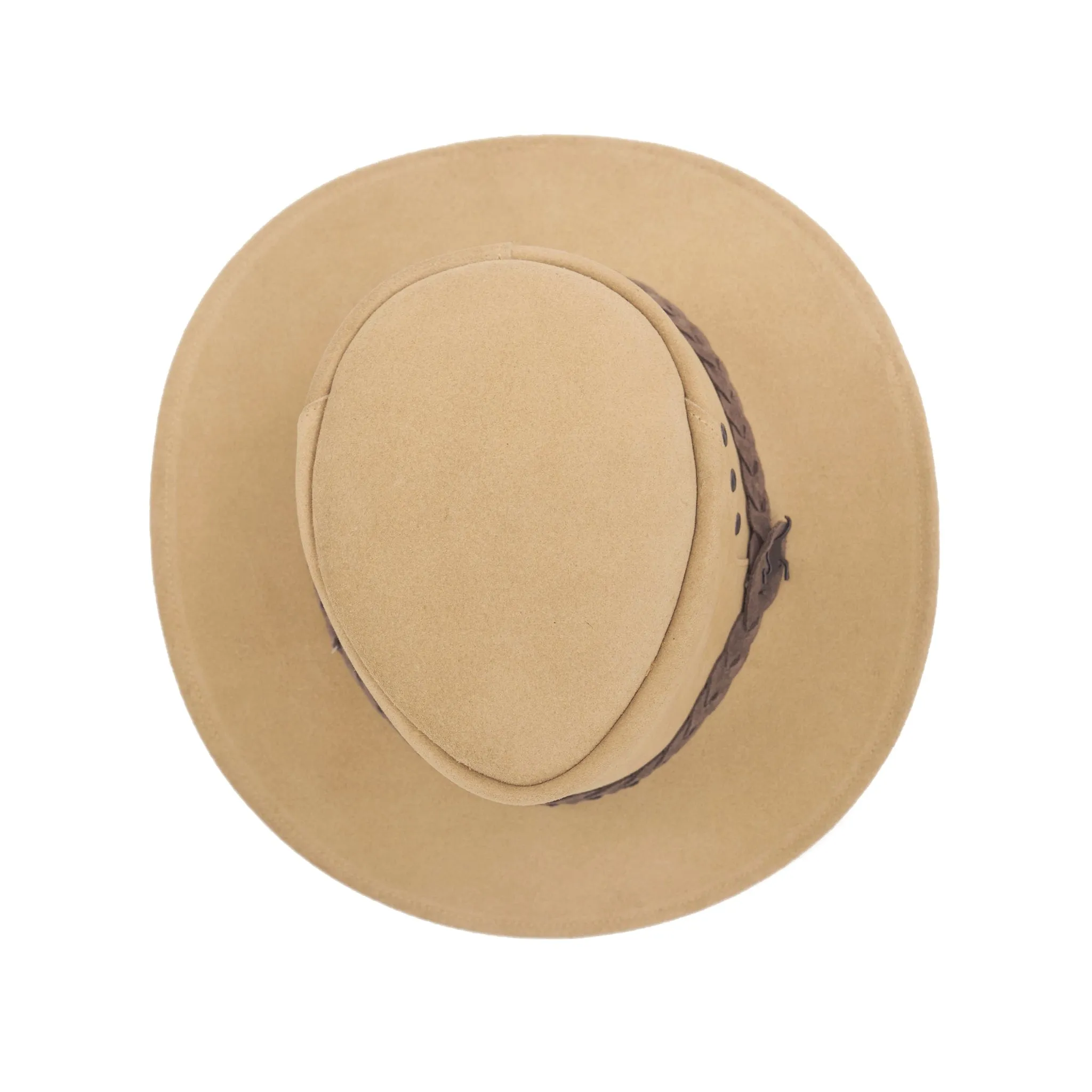 The Alice Hat in Tan Leather