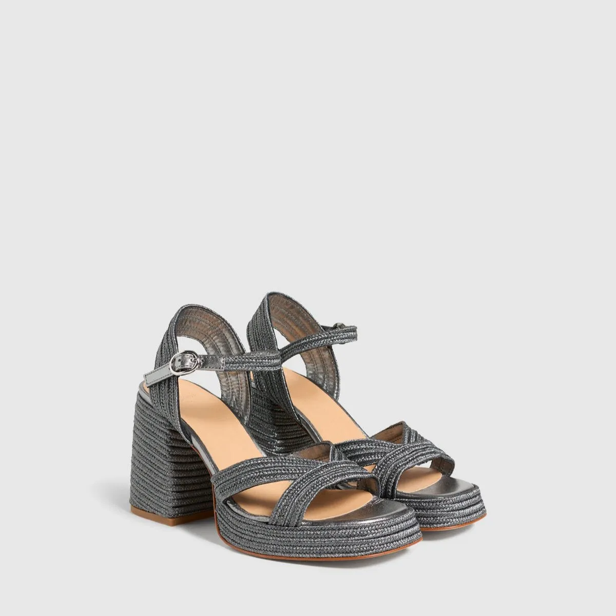 Valle Grey Platform Sandal