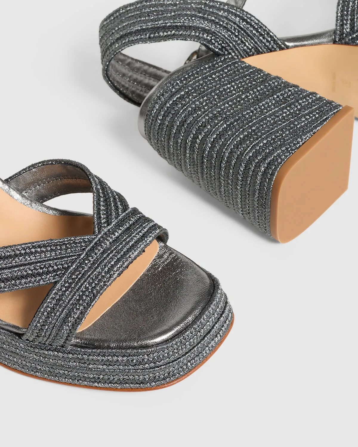 Valle Grey Platform Sandal